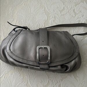 Cole Haan Metallic Gray Shoulder Bag